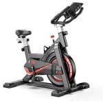Indoorfietsen - Hometrainers - Spinningfiets - Fitness Fiets - Indoor Cycle - Indoorfiets - Hometrainer - Statische fiets - Verstelbare weerstand tot 24 kg - met veelzijdig LCD-scherm - CARDIO - Calorieën - Hoogte verstelbaar - Zwart