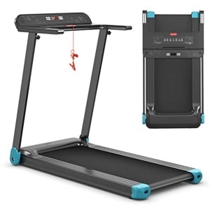 Inklapbare Elektrische Loopband met 12 Programma's, App-Bediening, Bluetooth-Luidspreker en LED-Monitor voor Thuisgebruik