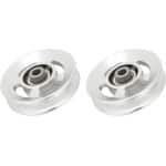 JGS Premium - Aluminium Fitness Katrol Wiel voor Krachttraining - Set van 2 Stuks - Universeel Lager - Gym Accessoire - Fitnessapparatuur