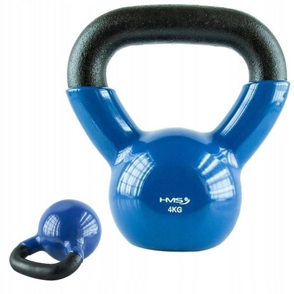 Kettlebell 4kg met vinyl coating - Ideaal voor krachttraining