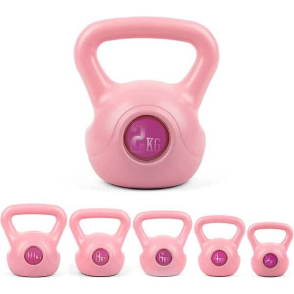 Kettlebell voor Krachttraining en Full-Body Workout - Vinyl Gewicht van 2kg tot 12kg voor Thuis en Sportschool