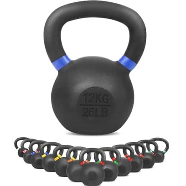 Kettlebell voor Thuisgebruik - Massief Gietijzer van 4kg tot 32kg - Ideaal voor Krachttraining