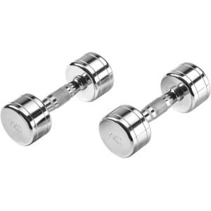 Korte Halters - Verchroomde Hoogglans Krachttraining Halters in Diverse Gewichten