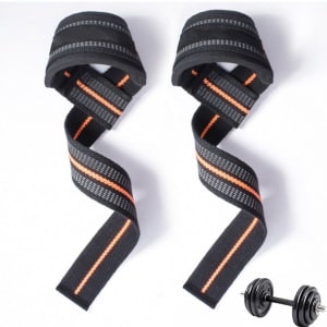 Krachttraining Lift Straps - Lifting Grips/Hooks - Deadlift Straps - Lift Straps - Fitness - Professionele Kwaliteit - Ergonomisch, Crossfit & Krachttraining - 2 Stuks - Zwart
