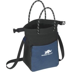 Krijtgereedschap voor Klimmen - Magnetische Chalk Bag met Handgreep en Verstelbare Riem, Ideaal voor CrossFit en Gewichtheffen - Navy Blauw en Zwart