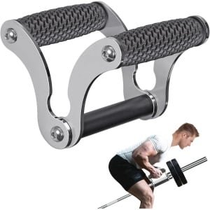 Landmijnbevestiging voor Wandmontage - V-Bar Handvat voor Halters en Krachttraining