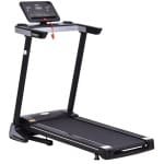 Loopband - Inklapbaar - 1-12 km/u - Opvouwbare Loopband - met LCD-display - 12 Programma's - Vermogen 500W - Treadmill - Fitness - voor Thuis en Indoor Fitness - Incl. Tablethouder - Zwart