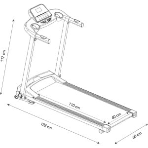 Loopband Inklapbaar - Wandelband Fitness - Treadmill - Zwart