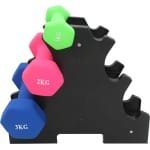 Luvetrex ® Compact Opbergstandaard voor Dumbbells met Drie Lagen voor Fitness en Krachttraining