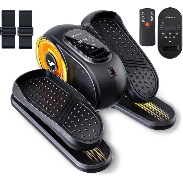 MERACH Mini Crosstrainer - Onder Bureau Beentrainer - 12 Trainingsniveaus - LCD Display - Afstandsbediening