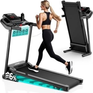 MMP®Loopband Inklapbaar - Loopband Fitness - Loopband - Zwart - 82cm x 71cm x 31cm