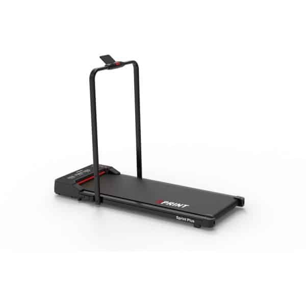 MegaGoods Sprint Plus - Elektrische Loopband met Handgreep - 1-10 km/u - 3 hellingsniveaus - Bluetooth & LED-display - Inklapbaar - Afstandsbediening - 2.0 HP Motor - 110 kg - Zwart