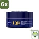 NIVEA - Nachtcrème - Q10 POWER Anti-Rimpel Gevoelig - Voor gevoelige huid - Met Q10, Creatine & Zoethoutextract - 50 ml - Voordeelverpakking - 6 stuks - Nivea Q10 - Anti-rimpel crème