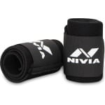 Nivia Orthopedische Polssteun met Duimsteun - Unisex - Voor Gewichtheffen, Gym & Fitness - Polsbandage voor Mannen & Vrouwen - Ondersteuning bij Krachttraining - Comfortabel & Verstelbaar - Black Friday Deal 2025