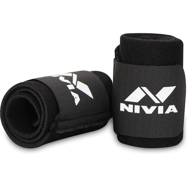 Nivia Orthopedische Polssteun met Duimsteun - Unisex - Voor Gewichtheffen, Gym & Fitness - Polsbandage voor Mannen & Vrouwen - Ondersteuning bij Krachttraining - Comfortabel & Verstelbaar - Black Friday Deal 2025