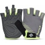 Nivia Rattle Sports Gloves ( Colour-Grey, Size-L ) Material-Micro Fiber Sued | for Unisex | Finger Cut Design Used for Gym Workouts | Weight Lifting | Exercise | Pull-Up | Crossfit | Cycling | Fitness & Training with Good Grip and Soft Padding