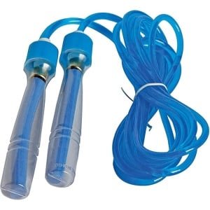 Nivia Springtouw voor Mannen en Vrouwen (Blauw, Vrije Maat - Verstelbaar) | Materiaal - Rubber | Voor Cardio Training | Opwarming | Gewichtsverlies | Training | Springtouw voor Oefening | Oefentouw