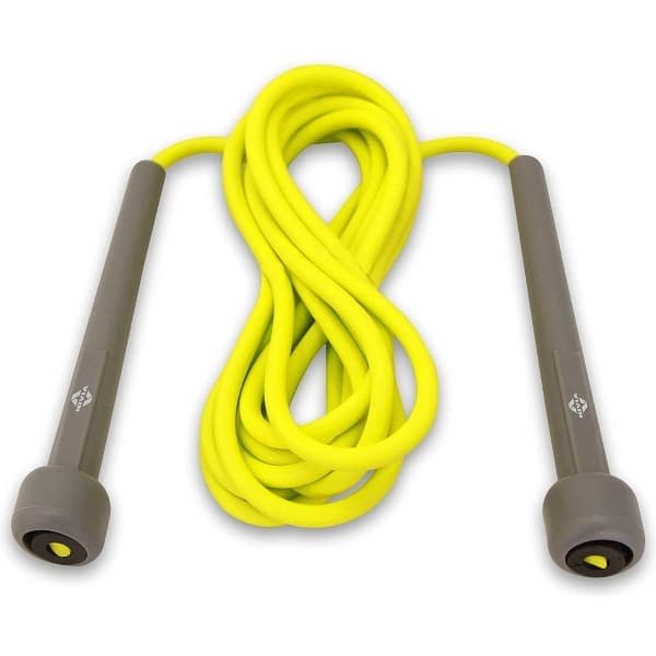 Nivia Trainer Skipping Rope for Men & Women (Yellow, Free Size - Adjustable) | Material - Polyvinyl Chloride | Cardio Workout, Warmup, Weight Loss, Training | Jump Rope for Exercise | Exercise Rope