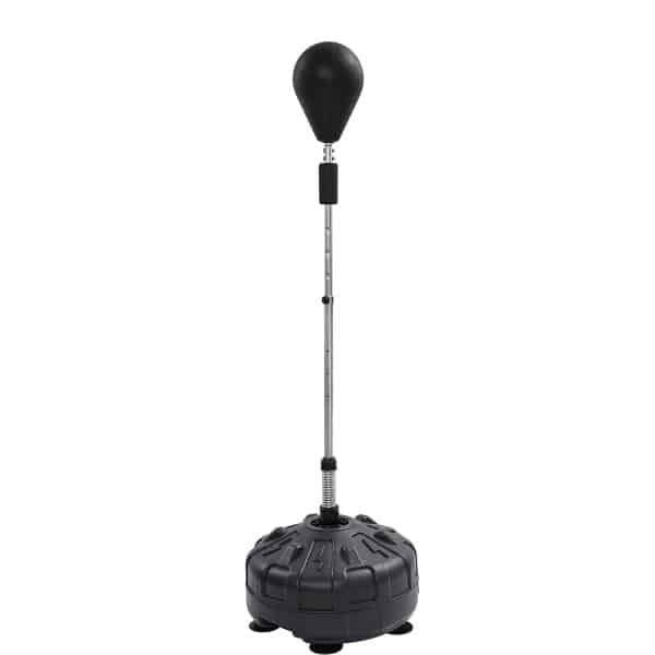 Novendo Goods - Verstelbare bokszak met standaard voor tieners & volwassenen - 360° Reflex boksset met 6 zuignappen - Voor thuisfitness, boks training & cardio