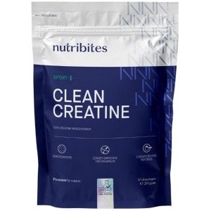 Nutribites Clean Creatine - 100% Creatine Monohydraat - Zuiver en goed opneembaar - 250g