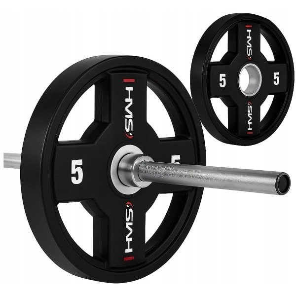 Olympische Halteringsschijf 5 kg - Polyurethaan (CPU) - Fitness & Krachttraining