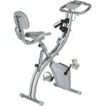 Opvouwbare Hometrainer met Magnetische Weerstand en Verstelbare Zadelrugleuning