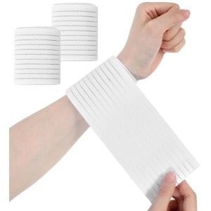 Plus - Polsbandages voor fitness en sport - Elastisch - Ademend - Polssteun met klittenbandsluiting - Mannen en vrouwen - Krachttraining