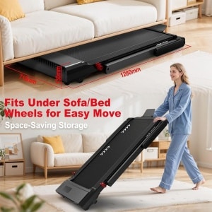 Provento - 3-in-1 loopband wandelpad voor thuis met bluetooth, inklapbaar, 12 programma's