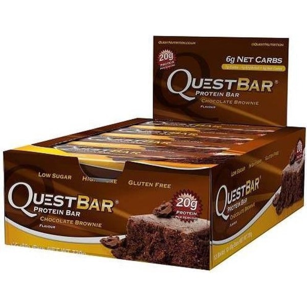 Quest Nutrition Quest Bar - Eiwitreep - 1 doos (12 eiwitrepen) - Chocolade Brownie