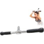 Rechte Trekstang 50 cm - Draaibaar met Rubberen Handgrepen voor Krachttraining