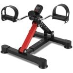 Revalidatiefiets | Hometrainer armen benen | Mini hometrainer | Rotor fiets | Oefenfiets senioren | Opvouwbare hometrainer | Fitness voor ouderen | Thuisrevalidatie | Revalidatieapparaat | Bureaufiets | zwartrood
