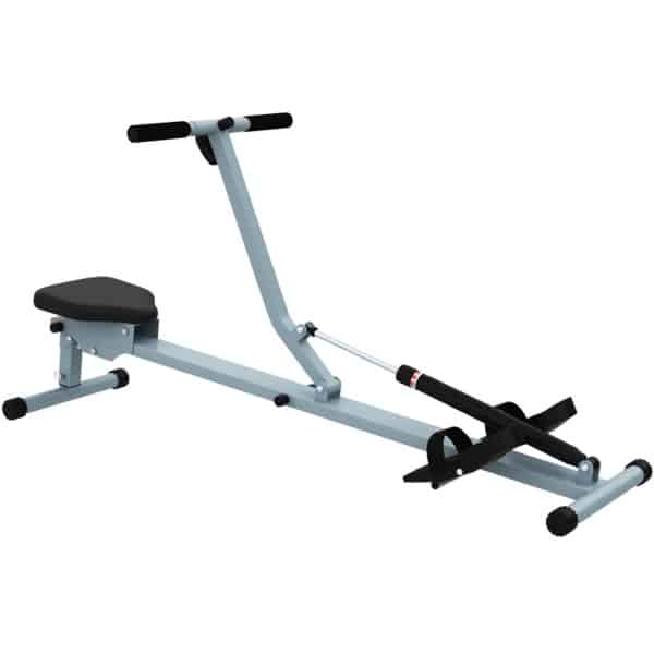 Roeitrainer - Roei-apparaat voor Thuis - Hydraulische Roeimachine - met LCD-Display - 12 Weerstandsniveaus - 100KG Gewichtscapaciteit - Fitnessapparaat voor Cardio- en Krachttraining - Roeiapparaat Fitness