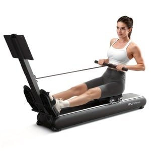 Roeitrainer - Roeimachine - Roeiapparaat - Fitnessmachine - Trainingsapparaat - Magnetische Weerstand - 16 Weerstandsniveaus - Inklapbaar Aluminium - Ergonomisch Zadel & Verstelbare Pedalen