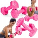 Roze Fitness Halsters 2 x 1 kg - Stijlvolle Krachttraining