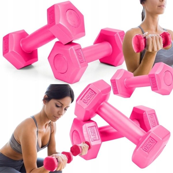 Roze Fitness Halsters 2 x 1 kg - Stijlvolle Krachttraining