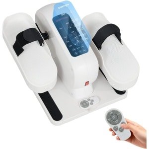 SPORTNOW Mini Crosstrainer Staal, ABS 45L x 42B x 26H cm Wit