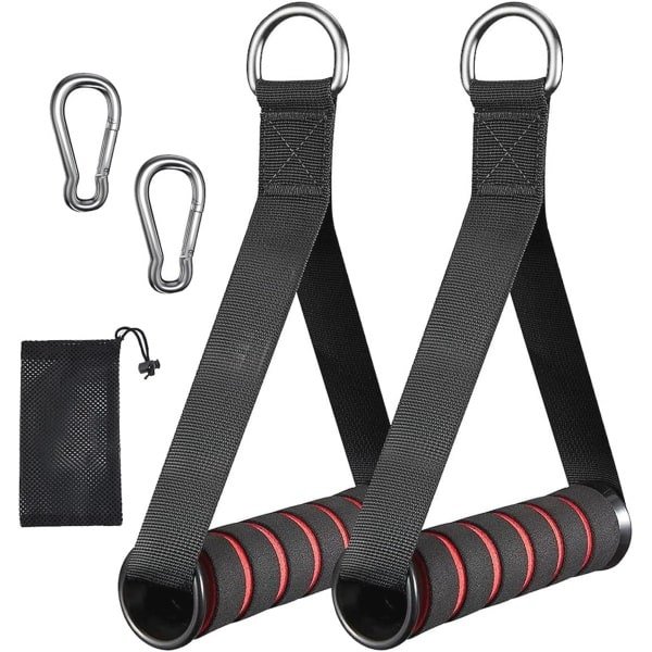 Set van 2 Eenhandige Fitnessgrepen voor Weerstandsbanden - Gymaccessoires voor Krachttraining