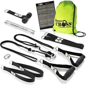 Slingtrainer set voor krachttraining met pulley en deuranker - Thuis en buiten gebruik