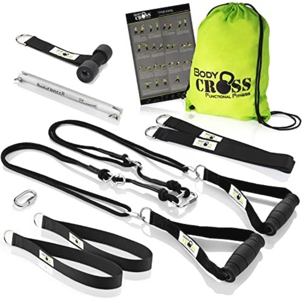 Slingtrainer set voor krachttraining met pulley en deuranker - Thuis en buiten gebruik