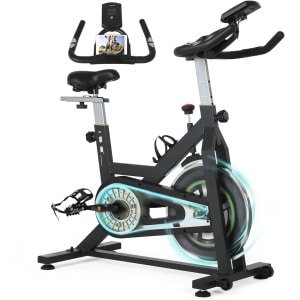 Spinningfiets voor Thuis met Stil Systeem en Verstelbare Zadel en Stuur