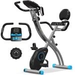 SportTronic X6 Hometrainer - Inklapbare fitnessfiets - Blauw/Zwart