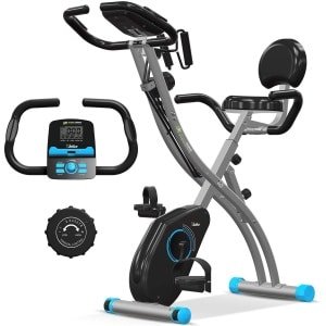SportTronic X6 Hometrainer - Inklapbare fitnessfiets - Blauw/Zwart