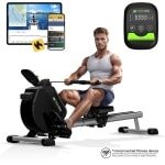 SportTronic® ST-X8 Roeitrainer - Magnetische Roeimachine Inklapbaar - Professioneel Roeiapparaat met 16 Weerstandsniveaus & Dubbele Rail