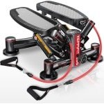 Steppers voor Thuisgymnastiek - Mini-Stepper met Weerstandsbanden voor Cardio Training en Full Body Workout