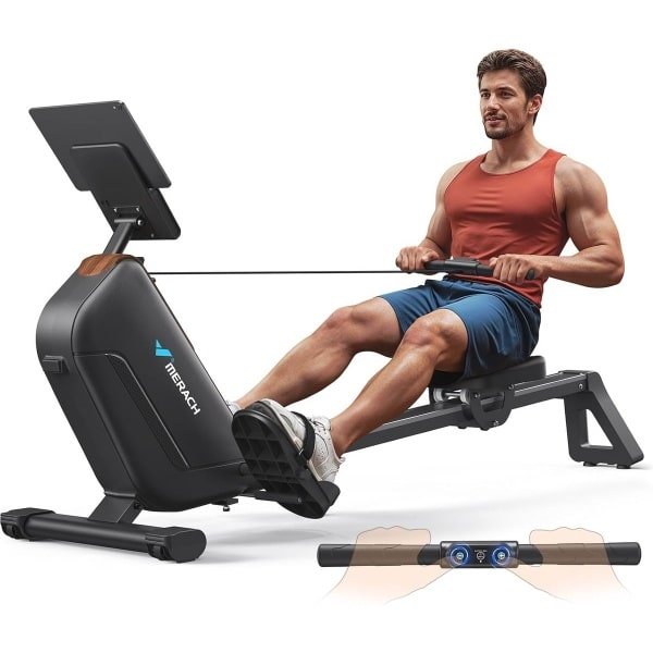 Stille Magnetische Roeitrainer met Verlengde Rails en Exclusieve App