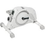 Stoelfiets - Bureaufiets - Handvaten - 8 Weerstandsniveaus - met Bevestigingsband en Antislipmat - Fietstrainer met LCD-scherm - Mini Hometrainer - Deskbike - Fitness - Armtrainer - Beentrainer - Wit