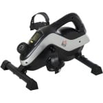 Stoelfiets - Bureaufiets - met Bevestigingsband en Antislipmat - Verstelbare Weerstand - Fietstrainer met LCD-scherm - Mini Hometrainer - Deskbike - Fitness - Pedaaltrainer voor Beentraining