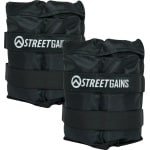 StreetGains® Enkelgewichten 10KG - 2 x 5KG - Flexibele Gewichtzakjes - Heavy-Duty Nylon - Ideaal voor Calisthenics, Crossfit, Bootcamp en Conditieoefeningen