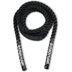 StreetGains® Verzwaard Springtouw 1.36KG - Duurzaam & Verstelbaar - Verbeter Conditie, Kracht & Coördinatie - Voor Intense Cardio-Workouts