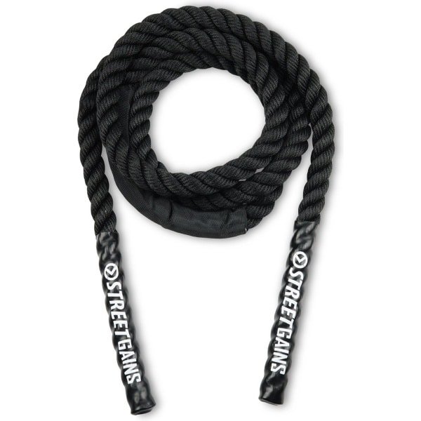 StreetGains® Verzwaard Springtouw 1.36KG - Duurzaam & Verstelbaar - Verbeter Conditie, Kracht & Coördinatie - Voor Intense Cardio-Workouts